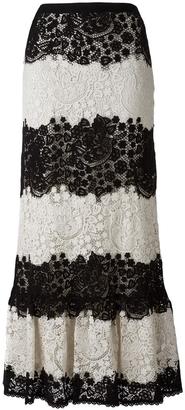 RED Valentino lace A-line skirt