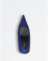 Thumbnail for your product : Balenciaga Knife draped jersey pointed courts