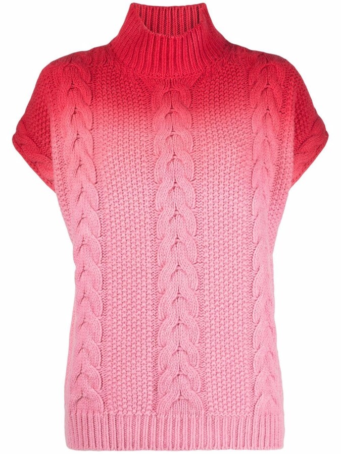 Womens Cable Knit Short Sleeves Jumpers Ladies Classic Knitwear Half Sleeves Sweater Pullover T Shirt Blouse Top Size 10 12 14 16 18