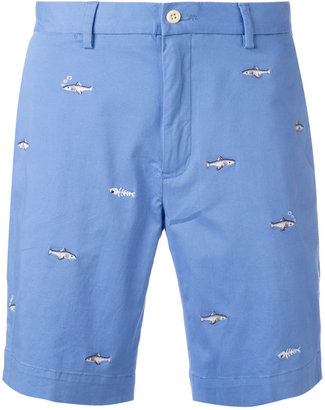 Polo Ralph Lauren fish embroidery chino shorts - men - Cotton/Spandex/Elastane - 33