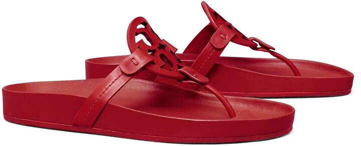 Red Leather Women's Sandals | ShopStyle