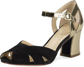 Thumbnail for your product : Cole Haan Jovie Low-Heel Sandal, Black/Gold