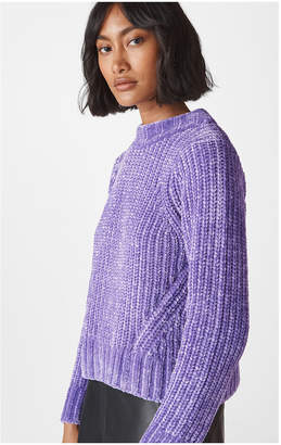 Whistles Cropped Chenille Sweater