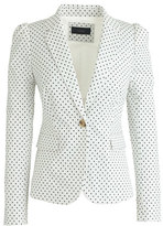Thumbnail for your product : J.Crew Puff-sleeve blazer in triangle dot
