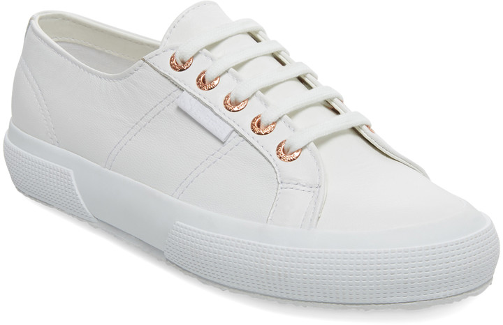 superga rose gold white