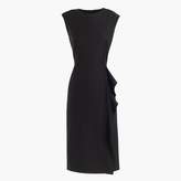 Thumbnail for your product : J.Crew Petite ruffle sheath in Super 120s wool