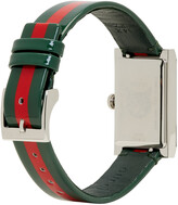 Thumbnail for your product : Gucci Green & Red G-Frame Watch
