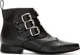 Thumbnail for your product : Underground Black Leather Original Blitz Ankle Boots