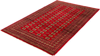 Isabelline Finest Peshawar Bokhara Dark Red Rug 6'8\