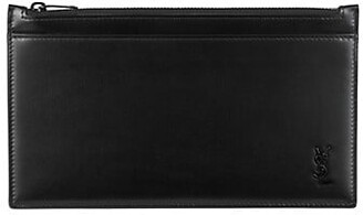Saint Laurent Smooth Leather Credit Card Wallet