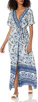 Thumbnail for your product : Angie Women's Short Sleeve Faux Wrap Maxi Dress