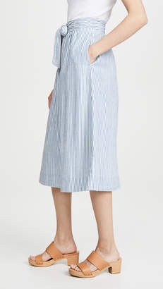 Madewell Midi A-Line Button Front Skirt