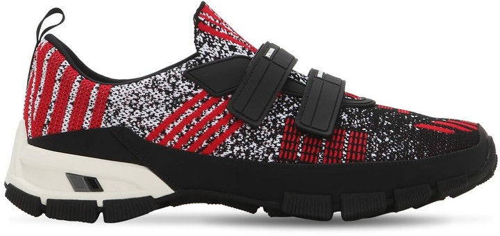 Prada Cross Section Knit Slip-on Sneakers - ShopStyle Trainers & Athletic  Shoes