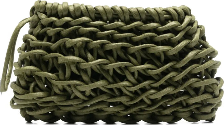 Alienina Nora interwoven clutch bag