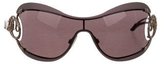 Thumbnail for your product : Roberto Cavalli Logo-Embellished Shield Sunglasses
