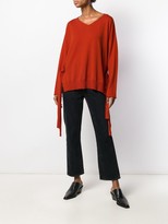 Thumbnail for your product : Pierantonio Gaspari Side Lace Detail Fine Knit Sweater