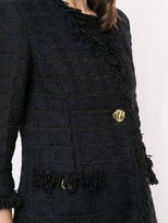 Thumbnail for your product : Oscar de la Renta Single-Breasted Crop-Sleeve Jacket