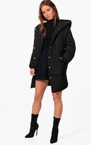 Thumbnail for your product : boohoo Petite Hooded Padded Coat