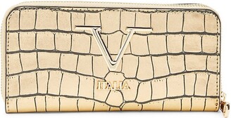 V ITALIA MADE IN ITALY Women'S Registered Trademark Of Versace 19.69  Leather Wallet On A Chain - Black for Women