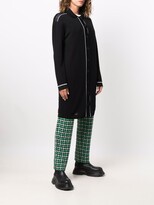 Thumbnail for your product : Barrie Contrast-Trimmed Knitted Dress