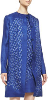 Thumbnail for your product : Fendi Kaleidoscope Organza Jacket, Blue