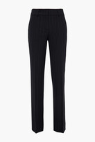 Thumbnail for your product : Piazza Sempione Pinstriped woven straight-leg pants