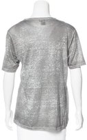 Thumbnail for your product : Avant Toi Linen V-Neck T-Shirt w/ Tags