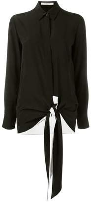 Givenchy waist-tie silk shirt