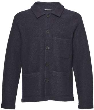 French Connection Men's Boiled Wool Shirt Jacket