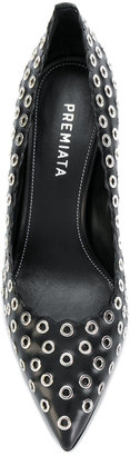 Premiata studded pointed pumps
