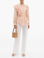 Thumbnail for your product : See by Chloe Ruffled Georgette Blouse - Light Pink