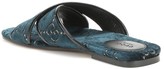 Thumbnail for your product : Gucci GG leather-trimmed velvet slides