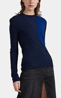 Woolmark Colovos X Prize Women's Colorblocked Merino Wool Sweater - Blue