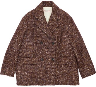 Bonpoint Double Breasted Wool Blend Coat
