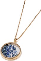 Thumbnail for your product : Aurélie Bidermann 18kt yellow gold sapphire Chivor baby medallion necklace
