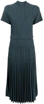 Thumbnail for your product : Agnona Extra-Fine silk high-neck dress