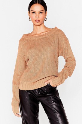 Nasty Gal Womens Knit's My Way Off-the-Shoulder jumper - Black - S
