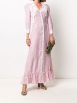 Thumbnail for your product : Ermanno Scervino Vertical-Stripe Long Shirt Dress