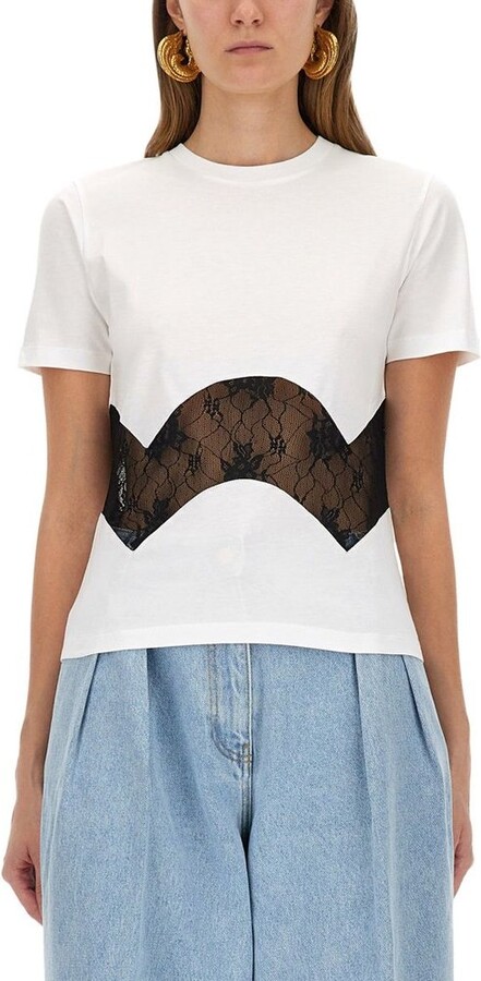 Nina Ricci Lace Inserts T-Shirt