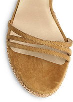 Thumbnail for your product : Stuart Weitzman Strappy Suede Platform Sandals