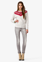 Thumbnail for your product : Forever 21 Studded Bandana Print Sweatshirt