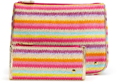 Thumbnail for your product : Stephanie Johnson Woven Raffia Cosmetic Case Set (Set of 2)