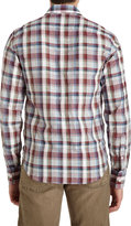Thumbnail for your product : Barneys New York Textured Plaid Shirt