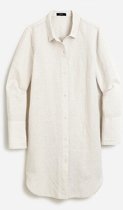 J.Crew Linen-cotton blend beach shirt