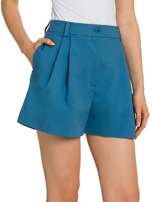 Moschino Pleated High-Waist Shorts