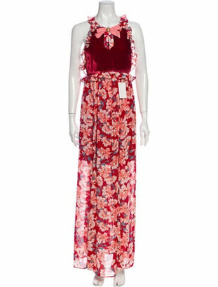 For love and lemons red floral dress clearance