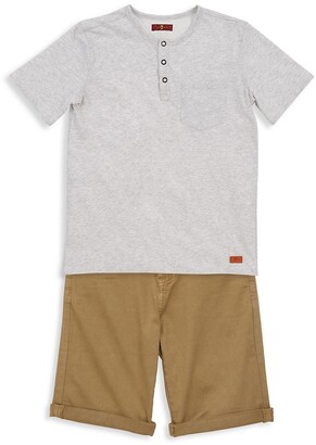 7 For All Mankind Little Boy's & Boy's Classic Stretch Shorts