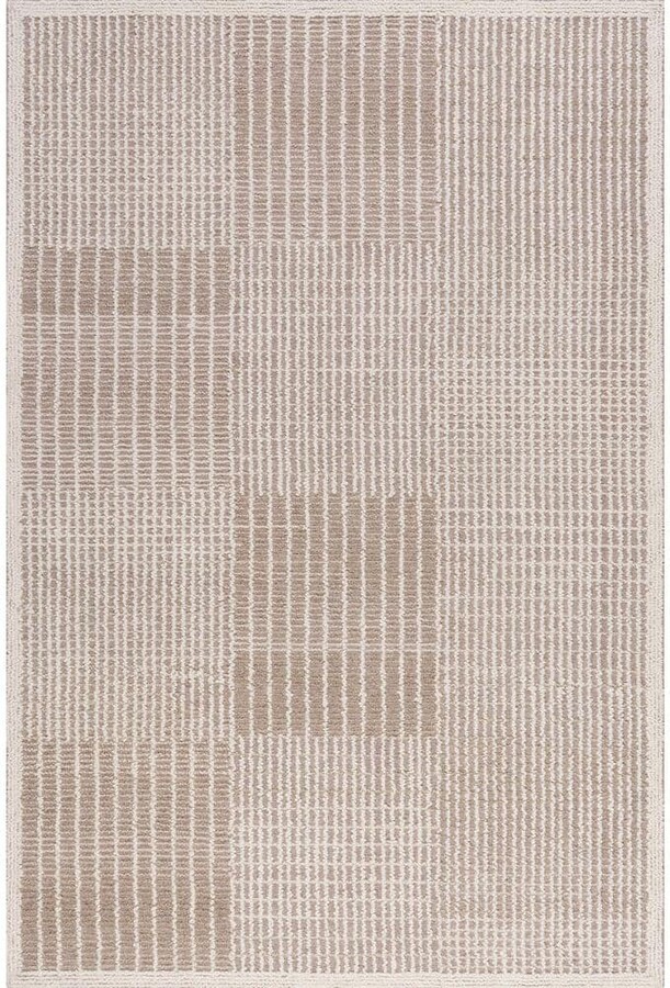 RUGS USA Frenshe Interiors Montceito Tiled Wool Light Purple 9 ft. x 12 ft. Indoor/Outdoor Patio Area Rug