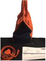 Thumbnail for your product : Ralph Lauren Black Label Orange Leather Handbag
