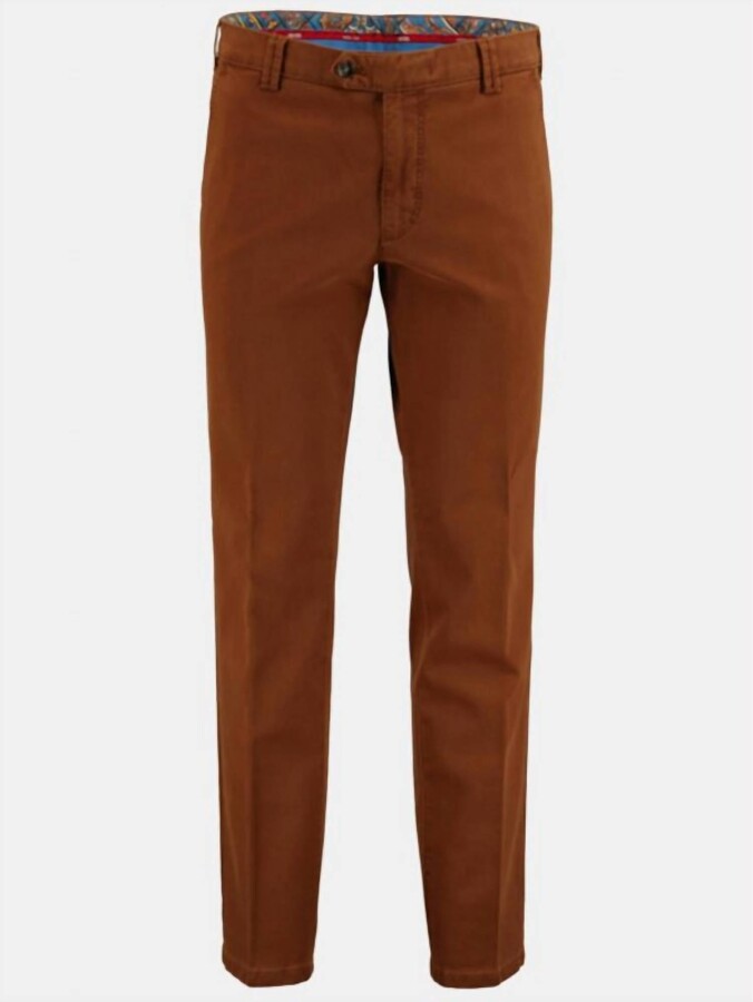 Meyer Men's Bonn Modern Fit Chino Pant In Taupe